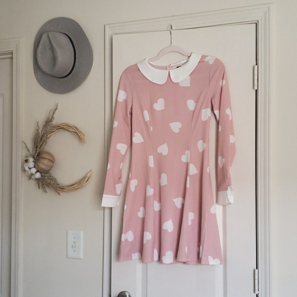 Pink Heart Dress Sm